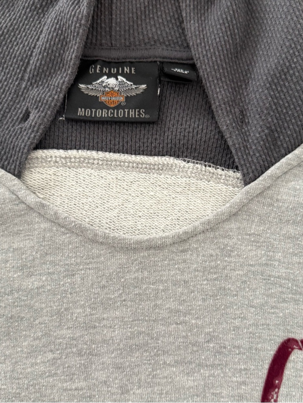 Harley Davidson Hoodie 03 Graphic Colorblock Thermal Sleeve Women’s 2XL - Picture 8 of 12